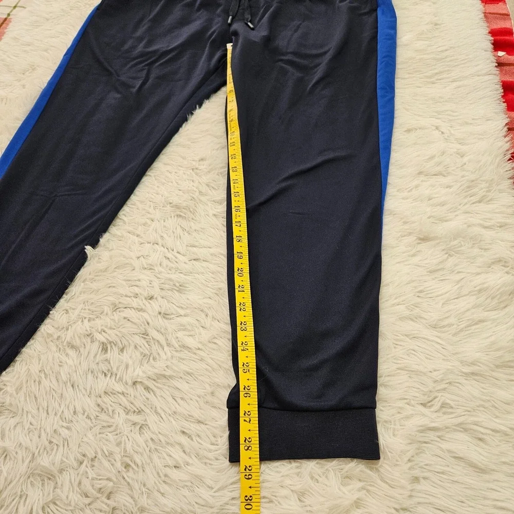Lacoste Sport Mens Track Pants Navy Blue Royal‎ Stripe Joggers 2XL Drawstring
